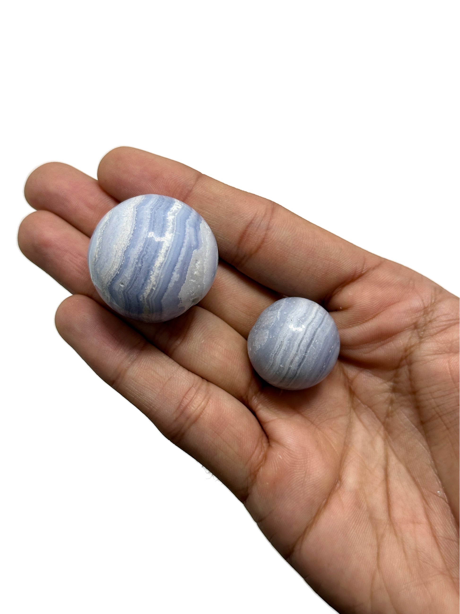 Blue Lace Agate Spheres image 0