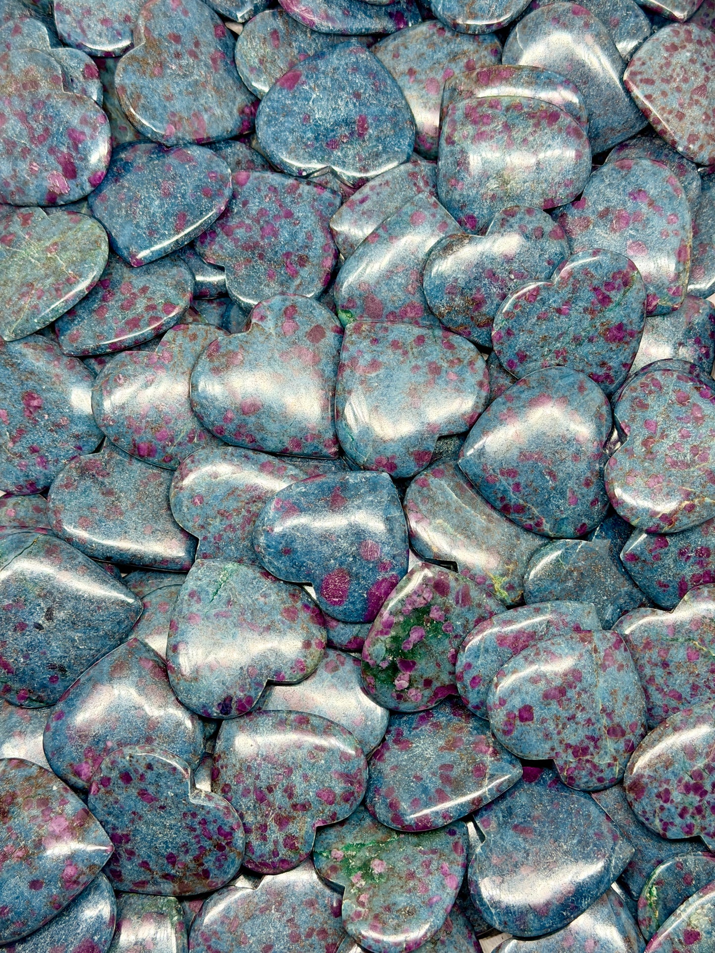 Ruby in Kyanite Mini Heart