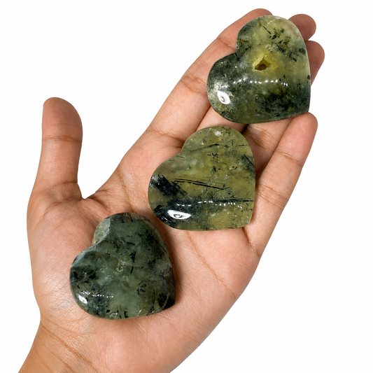 Prehnite Hearts