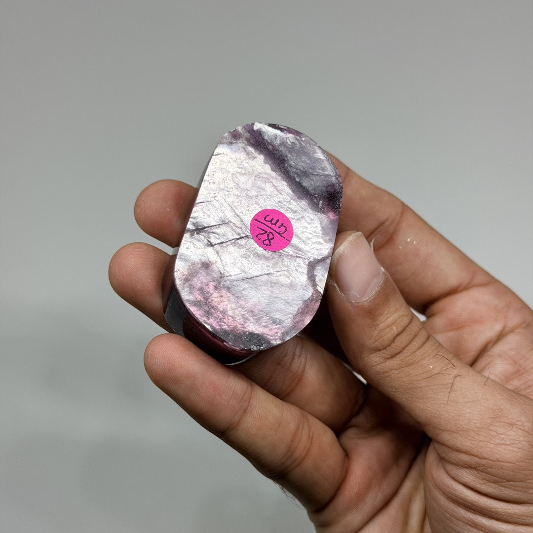 Gem Lepidolite Palmstone (1KG)
