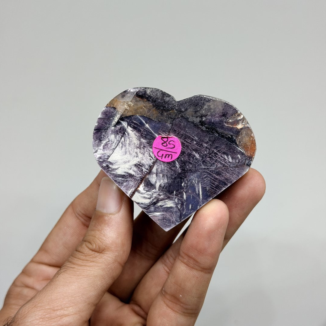 Gem Lepidolite Heart (1KG)