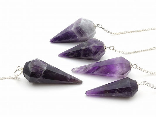 Amethyst Pendulum (Faceted and Plain) image 0
