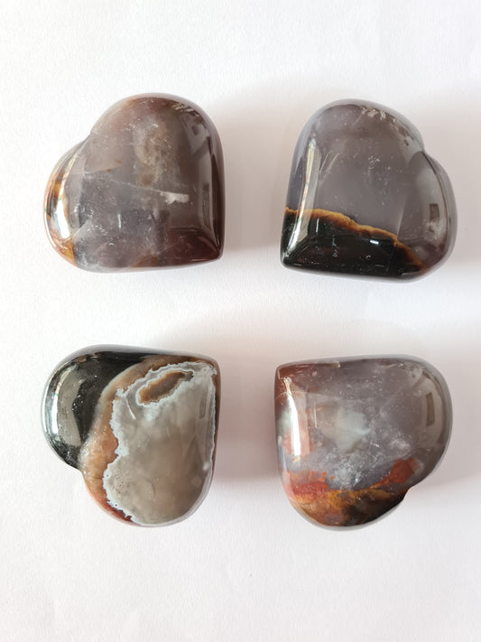 Agate Hearts (Big Sized 50-55 mm) image 0