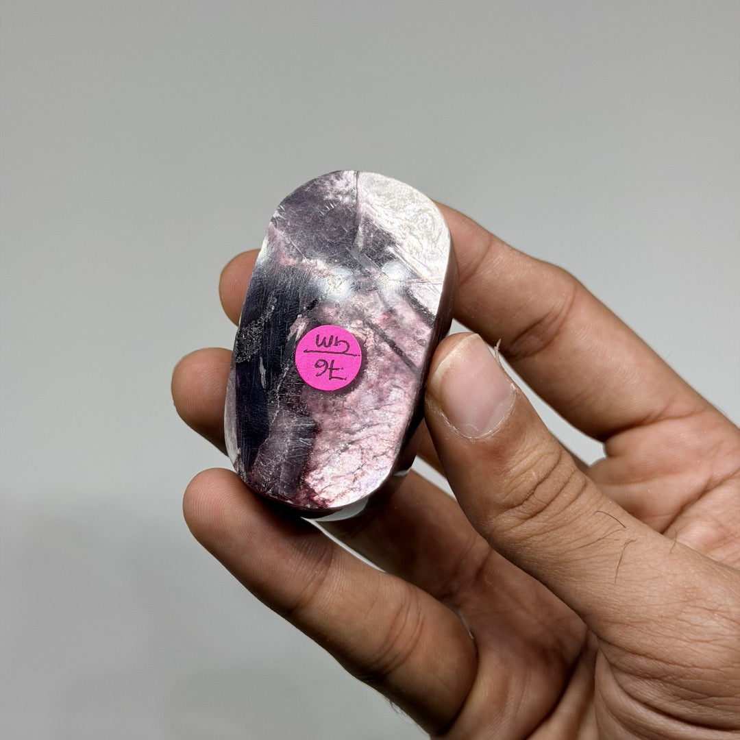 Gem Lepidolite Palmstone (1KG)