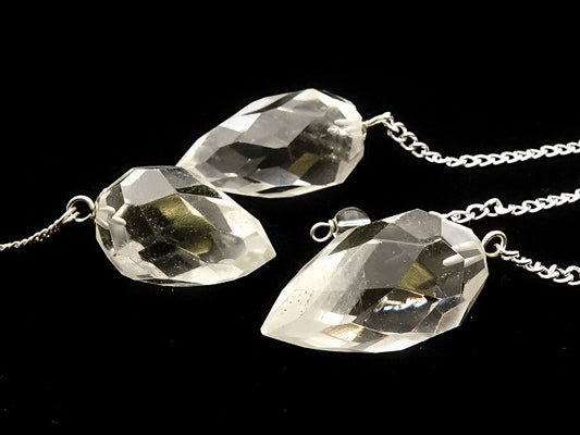 Crystal Drop Diamond Facet Pendulum image 0