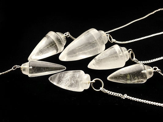 Crystal Pendulums-Faceted and Plain image 1