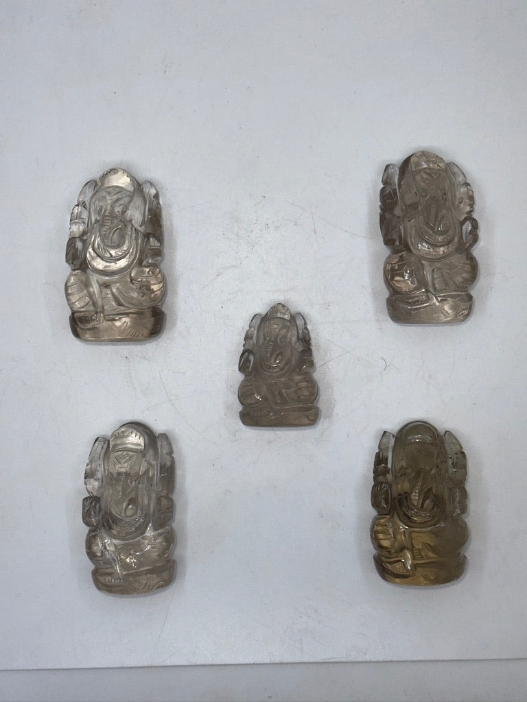 Smoky Quartz Ganesha image 1