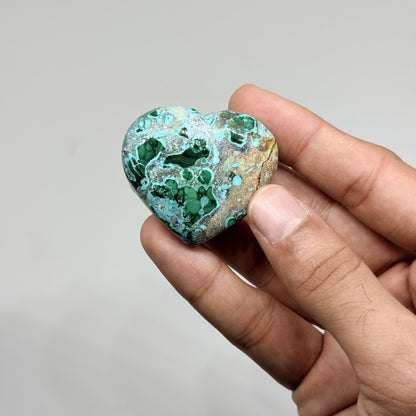 Malachite Chrysocolla Heart (1KG)