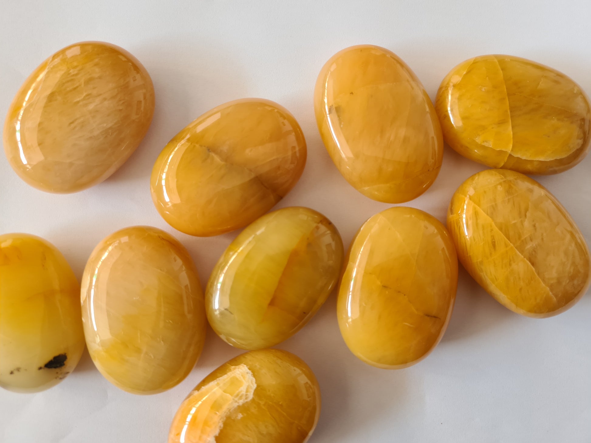 Golden Aventurine Palm Stones image 1