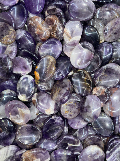 Chevron Amethyst Worry Stones image 3