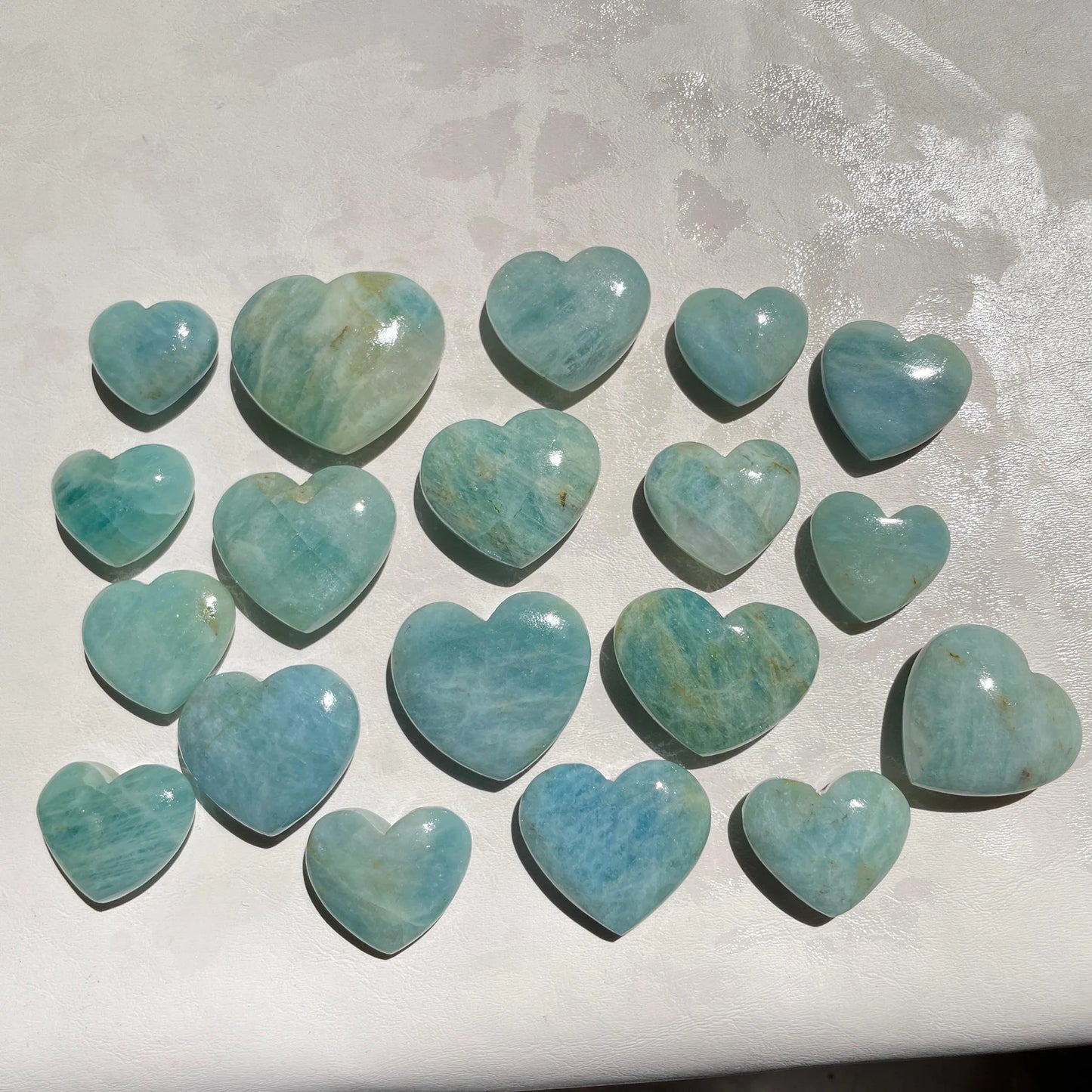 Aquamarine Hearts (1kg) AAA