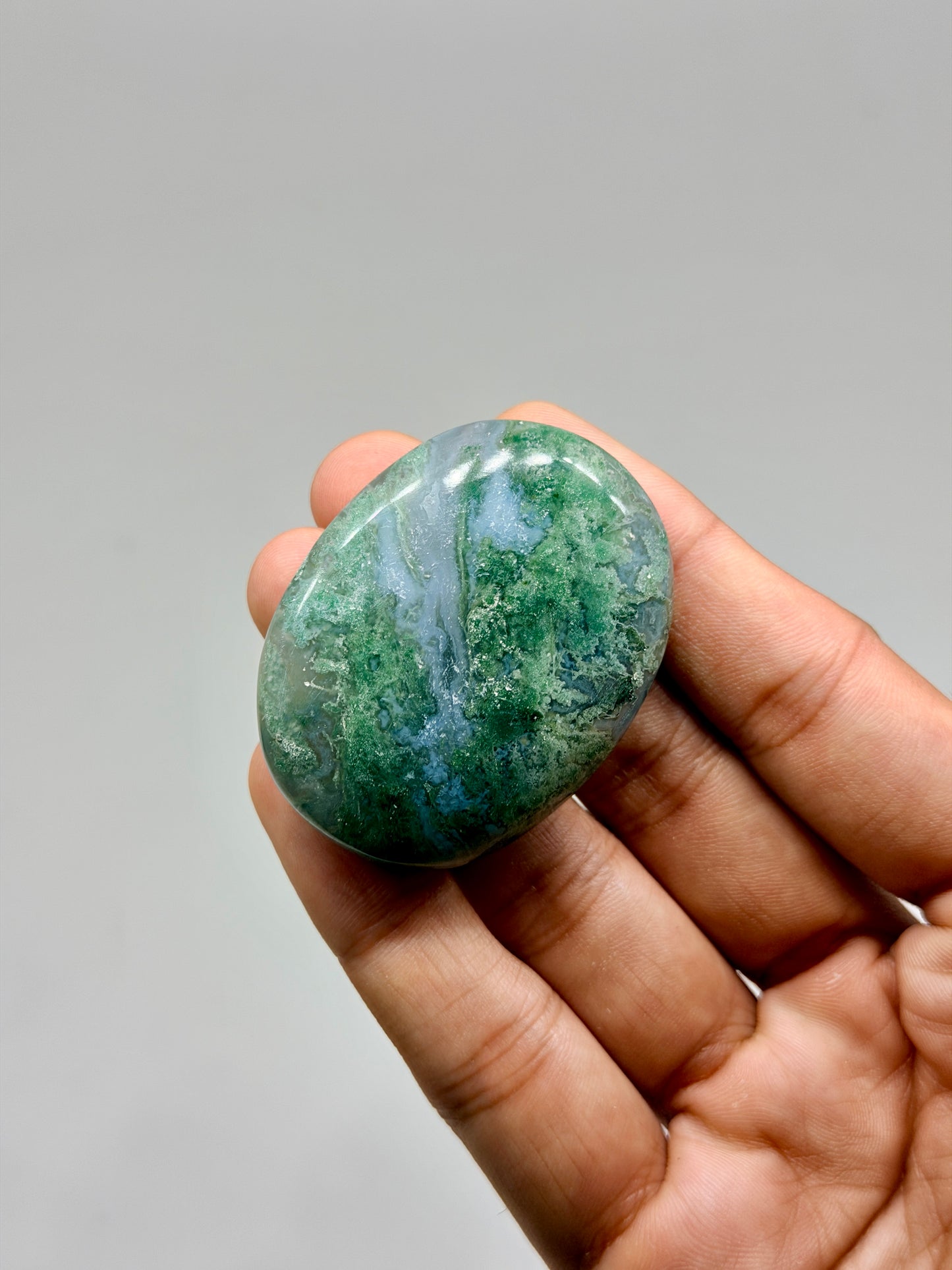 Moss Agate Palmstone