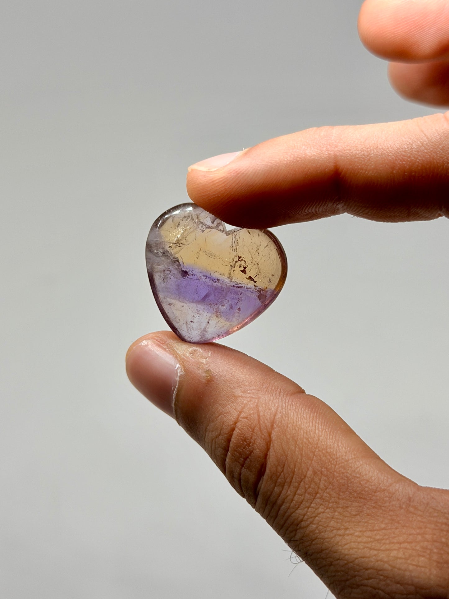 Ametrine Mini Heart
