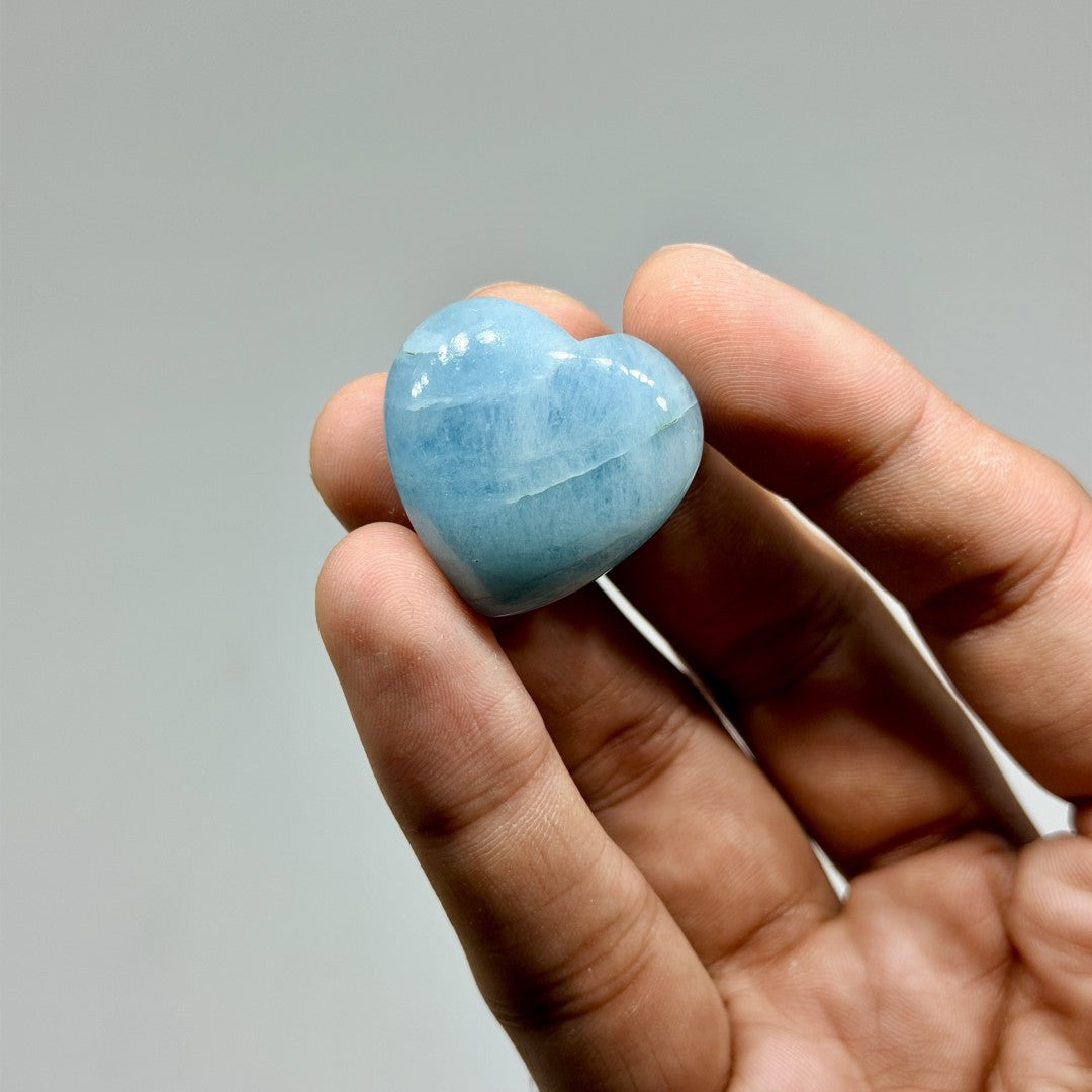 Aquamarine Mini Heart