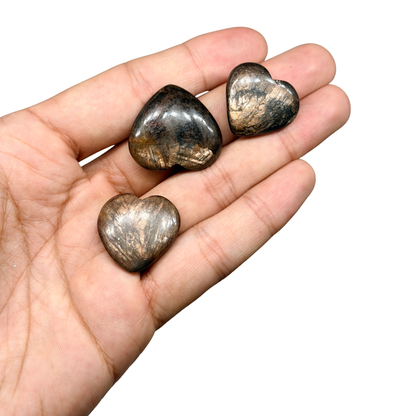 Golden Sapphire Mini Heart