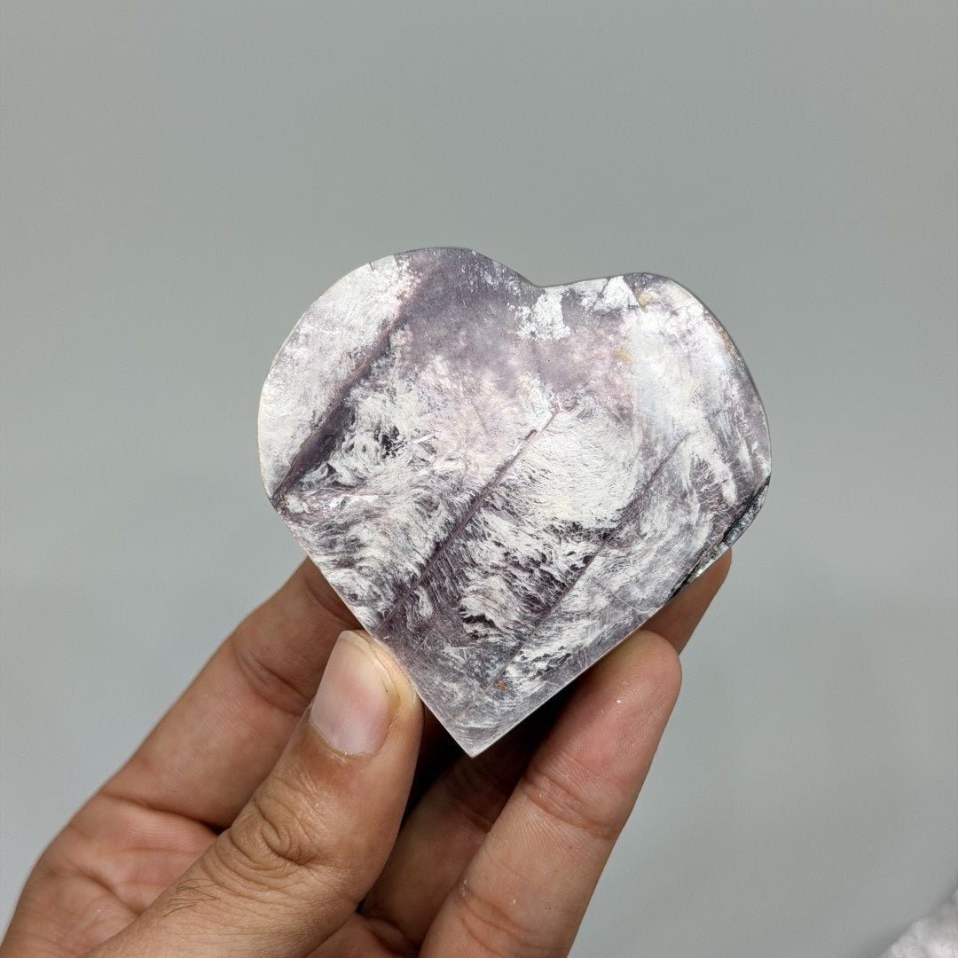 Gem Lepidolite Heart (1KG)