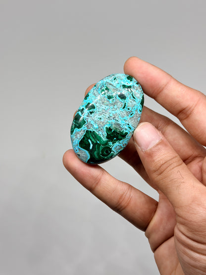 Malachite Chrysocolla Palmstone (1kg)