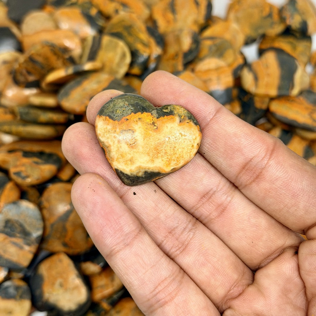 Bumblebee Jasper Mini Heart