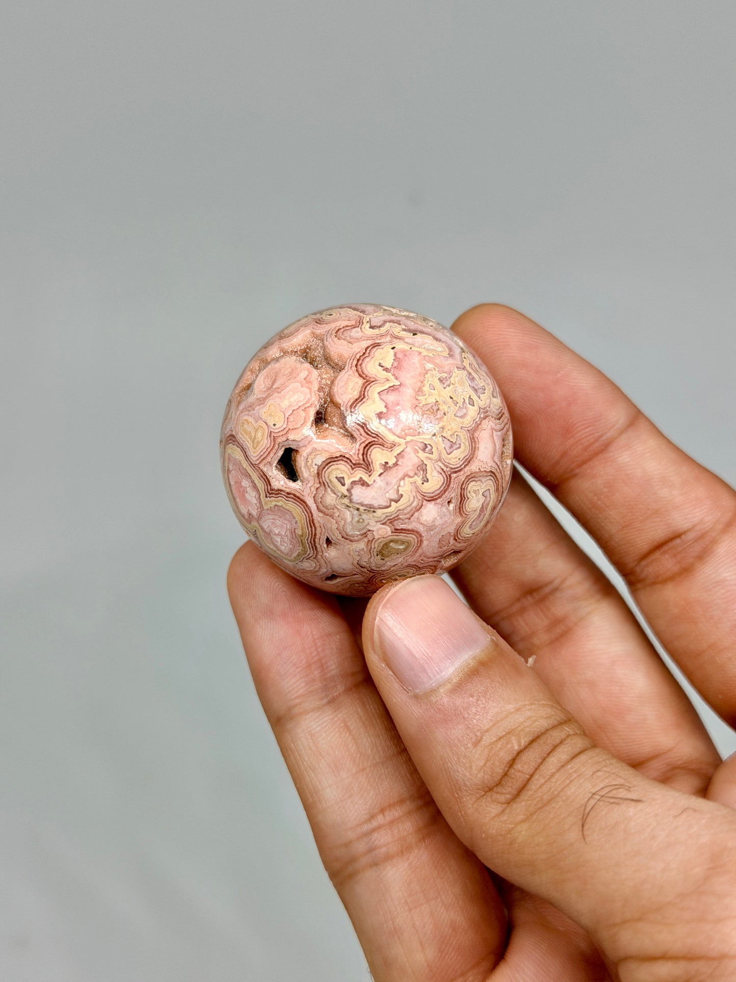 Rhodochrosite Sphere