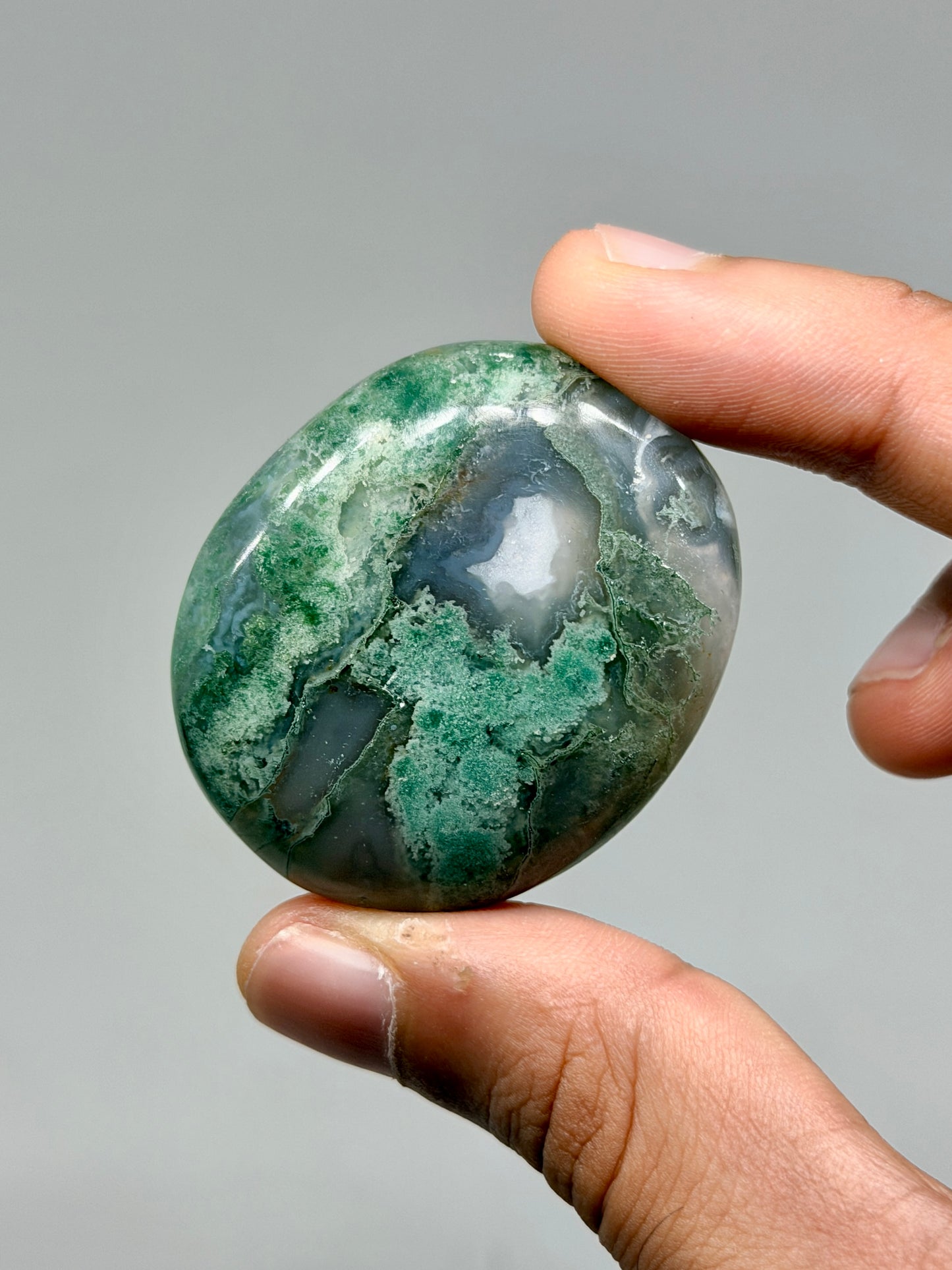 Moss Agate Palmstone