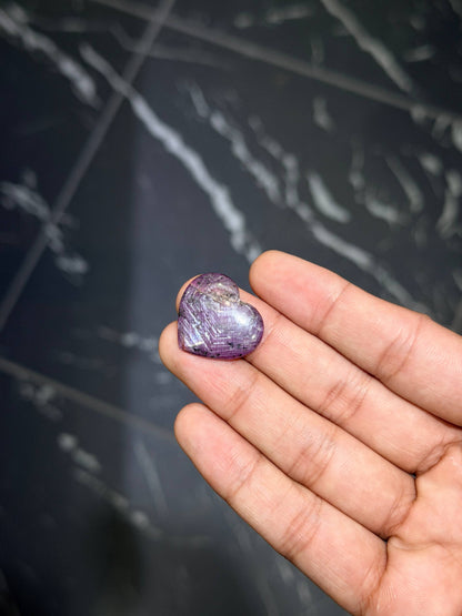 Rare Deep Red Ruby Hearts Star Asterism