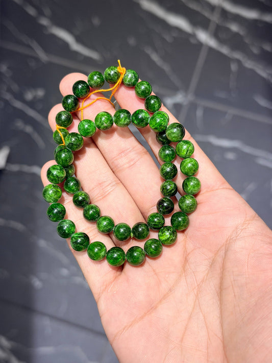 10mm Chrome Diopside Bracelet