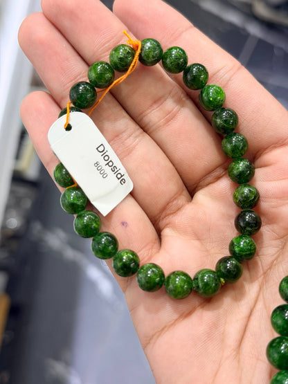 10mm Chrome Diopside Bracelet