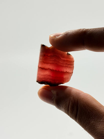 Bacon Red Rhodochrosite Mini Slices AAA