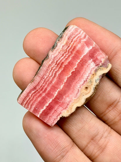 Bacon Red Rhodochrosite Mini Slices AAA