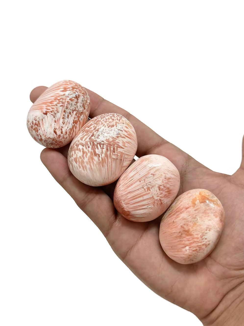 Pink Scolecite Palm Stones (1KG)