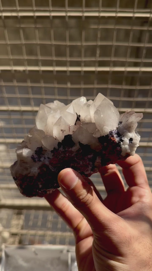 Fluorite on Quartz - 2.3 KGS, 11PCS