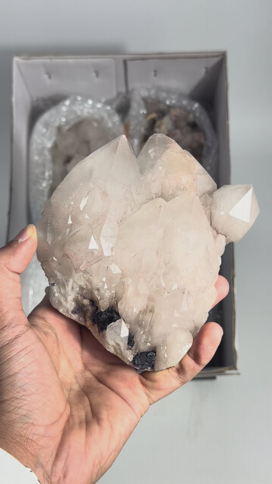 Fluorite on Quartz - #250