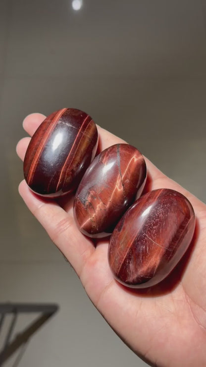 Red Tigers Eye Palmstones