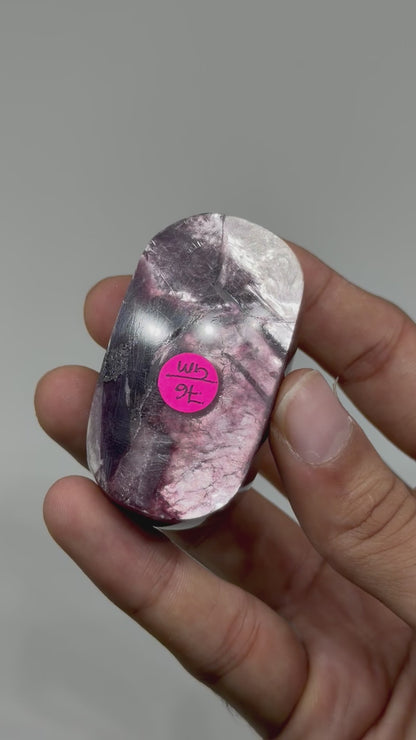 Gem Lepidolite Palmstone (1KG)