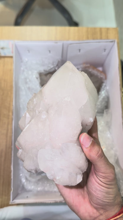 Fluorite on quartz — #254