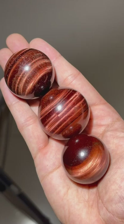Red Tigers Eye Spheres  (1KG)