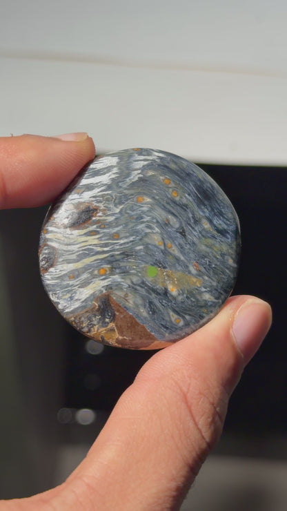 Pietersite Round Flatstone
