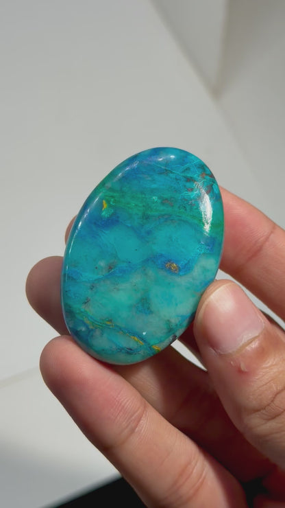 Azurite Shattuckite Palmstones (1KG)
