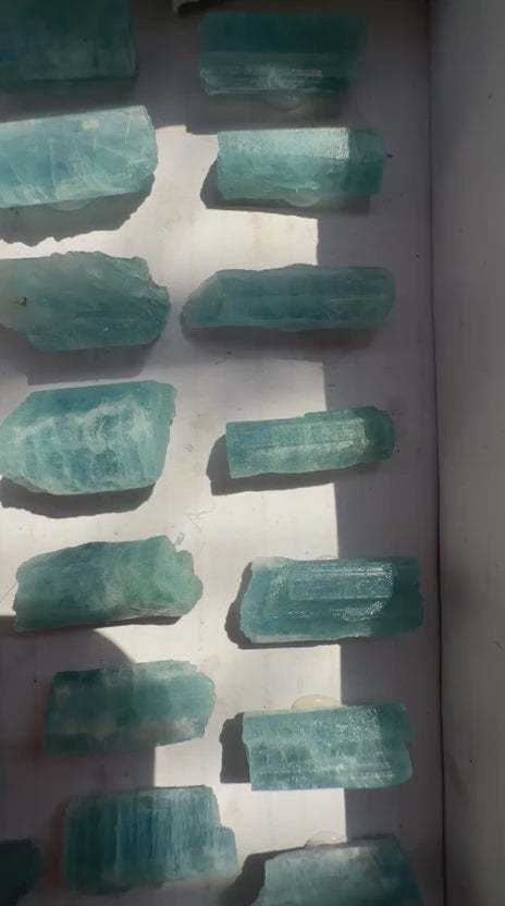 Aquamarine - 100 pcs ; 310 gram