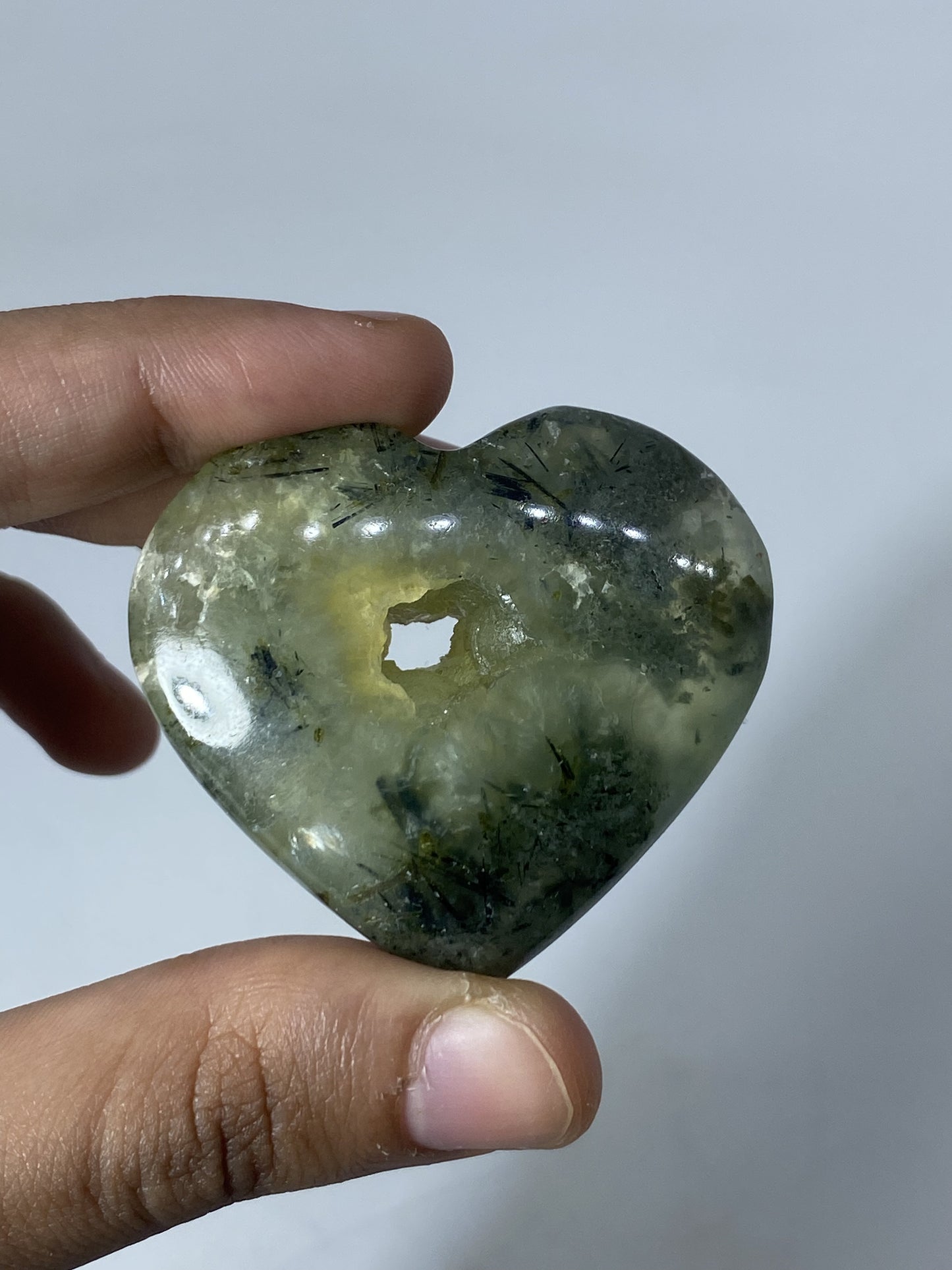 Prehnite Hearts