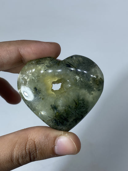 Prehnite Hearts