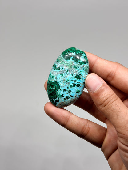 Malachite Chrysocolla Palmstone (1kg)