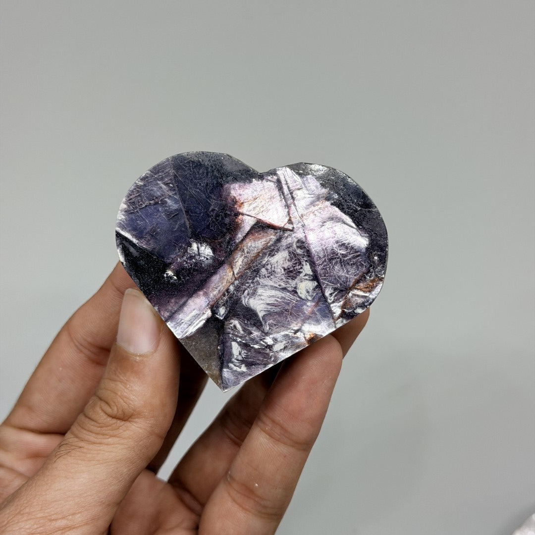 Gem Lepidolite Heart (1KG)