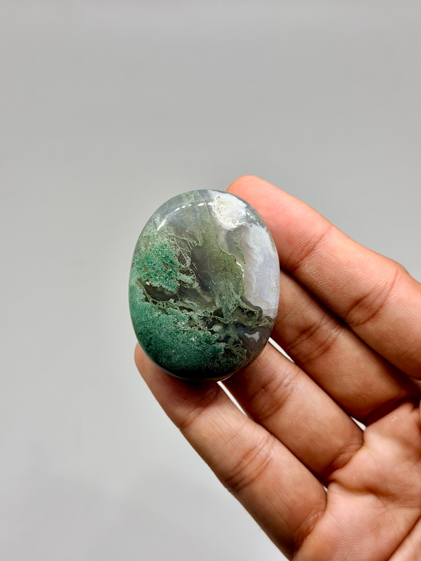 Moss Agate Palmstone