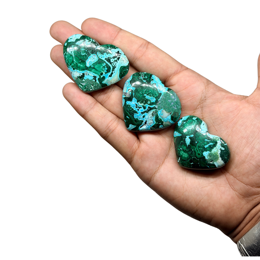Malachite Chrysocolla Heart (1KG)