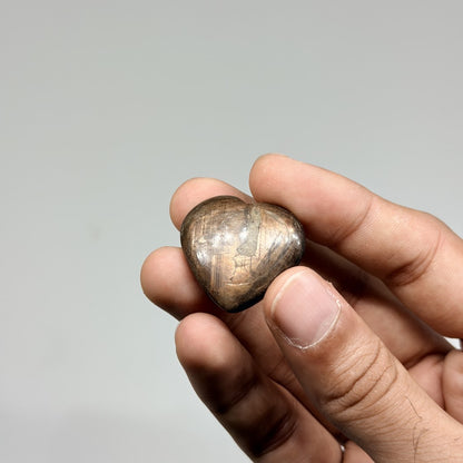 Golden Sapphire Mini Heart
