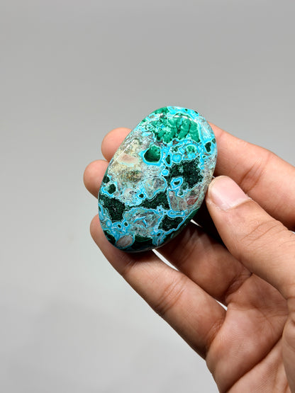 Malachite Chrysocolla Palmstone (1kg)