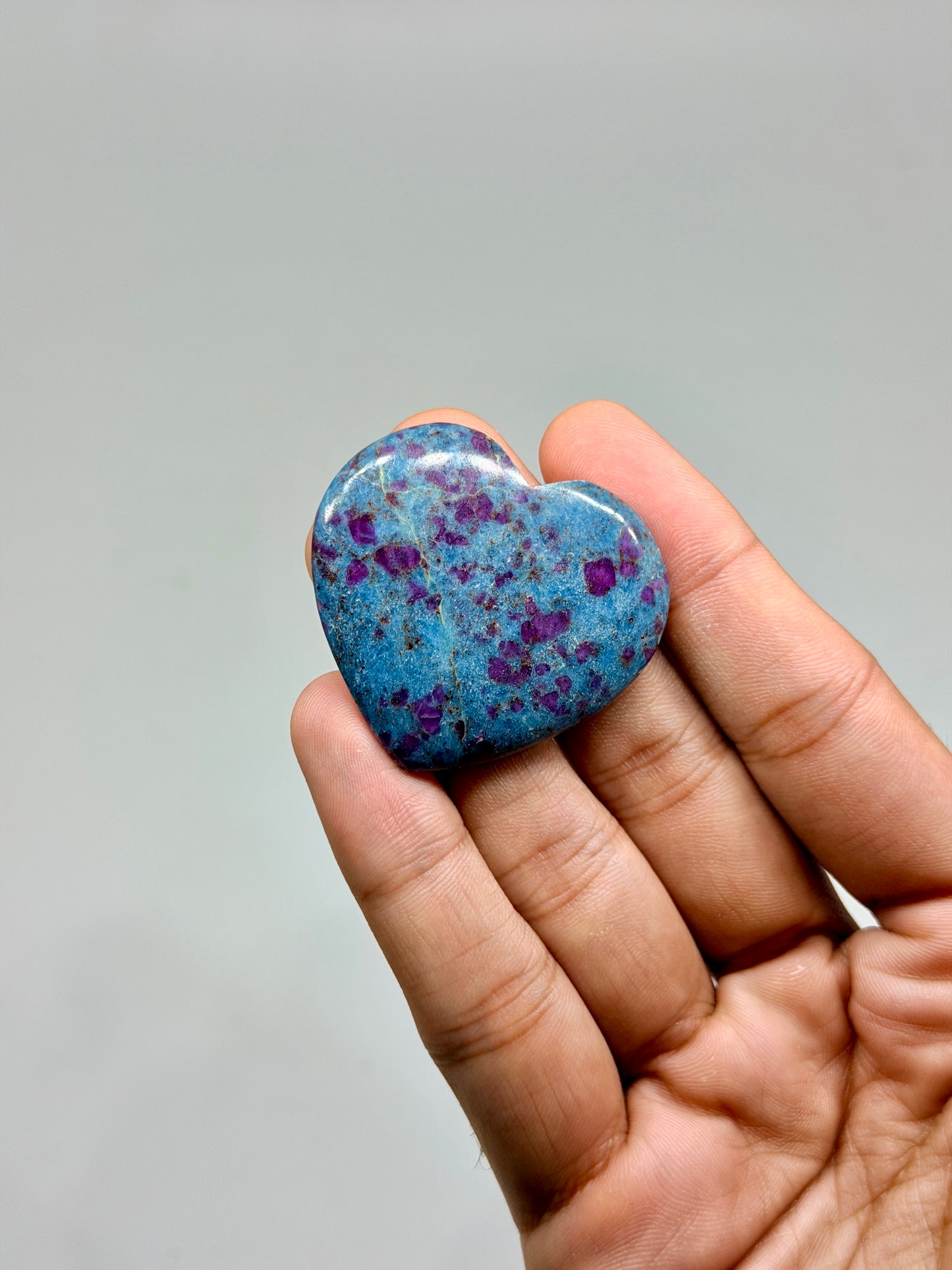Ruby in Kyanite Mini Heart