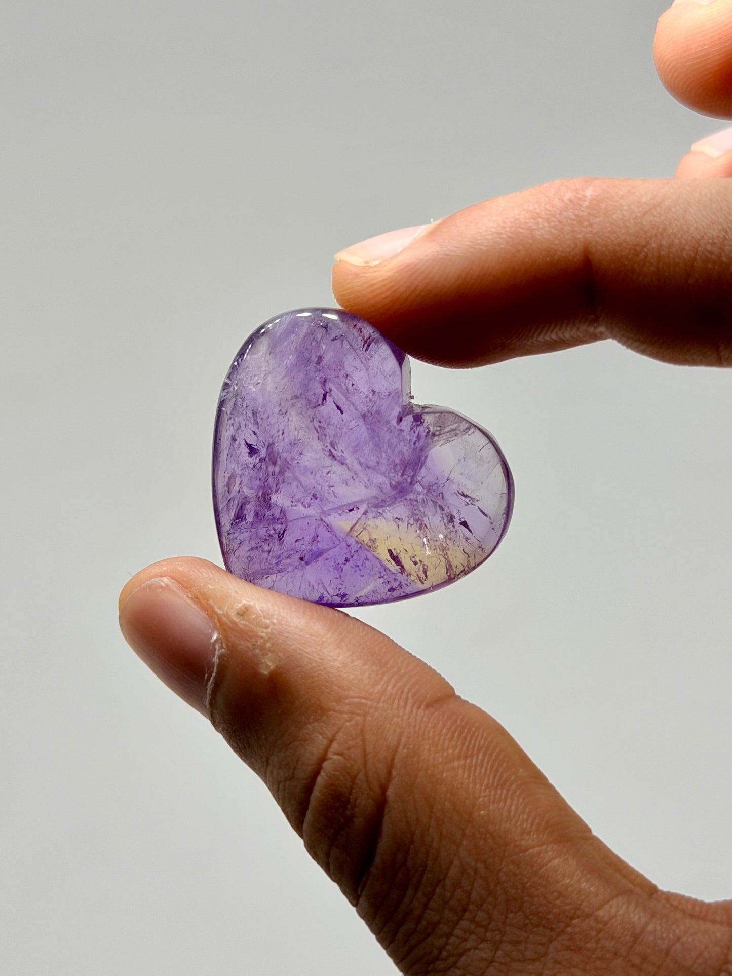 Ametrine Mini Heart