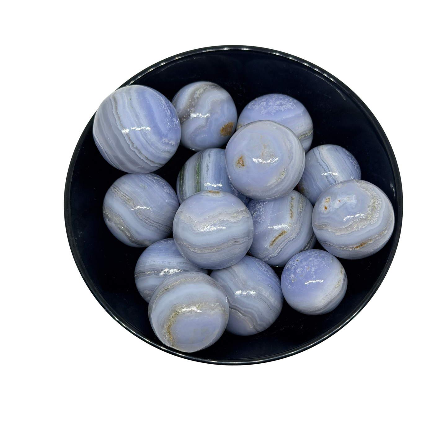 Blue Lace Agate Spheres (1KG)